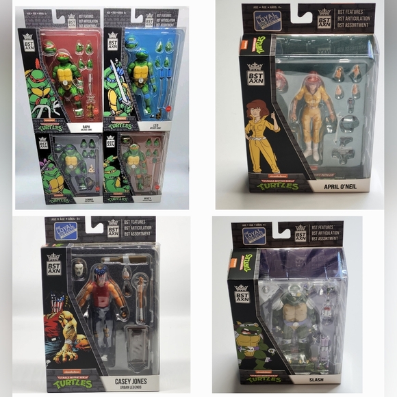 Loyal Subjects BST AXN Arcade Game Teenage Mutant Ninja Turtles 7 Figure Bundle - Picture 1 of 12